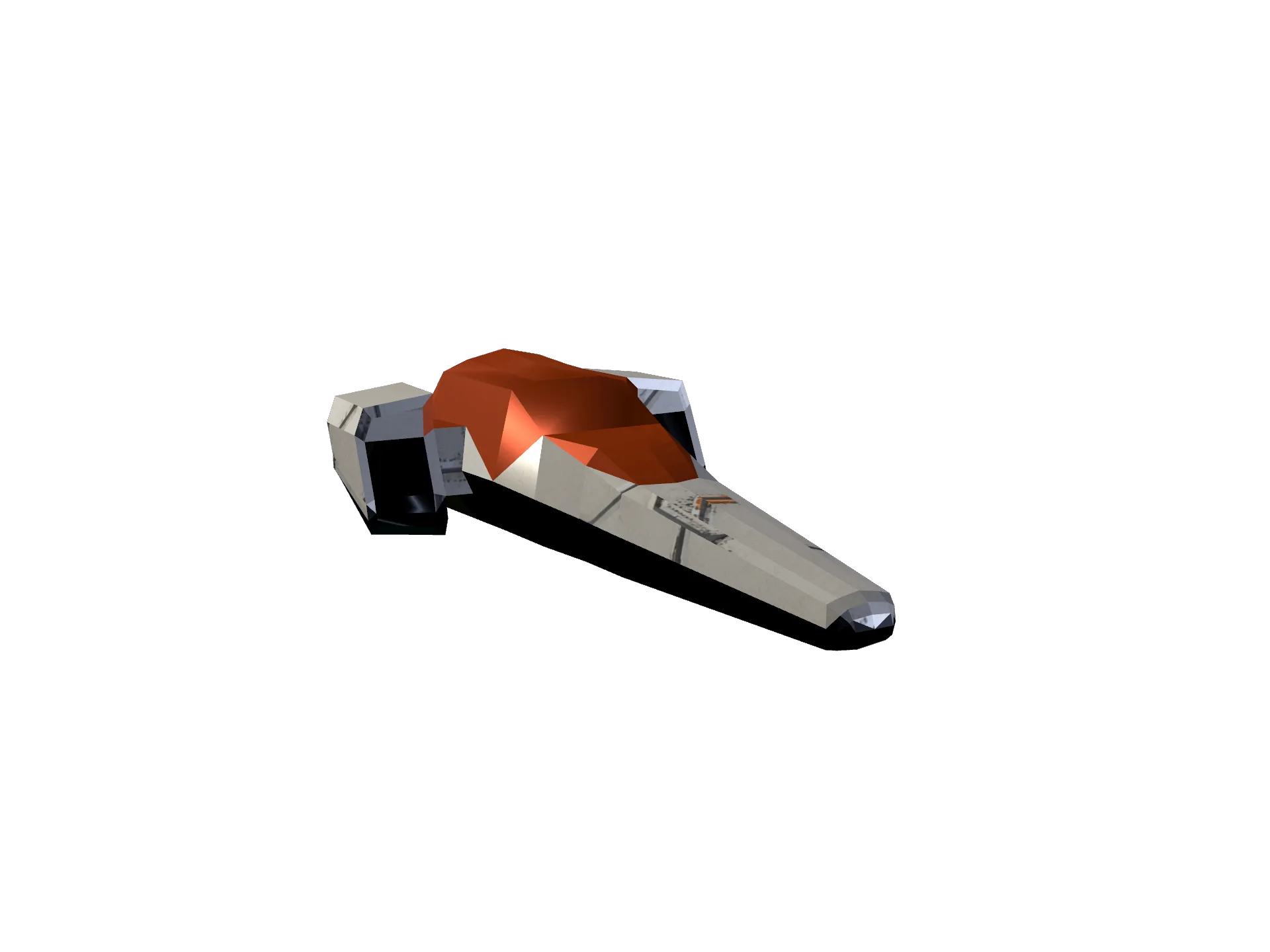 Front-left engine render of Blackback I